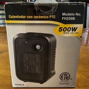 Intertek Black Ceramic Heater 500W